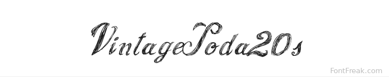 VintageSoda20s font preview
