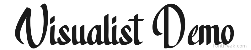 Visualist Demo font preview