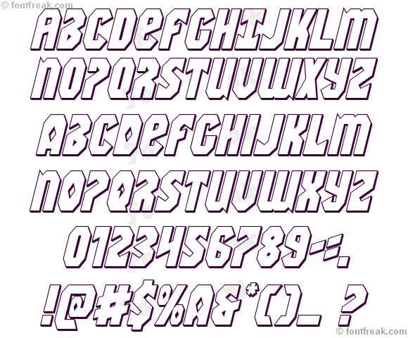 Warrior Nation 3D Italic