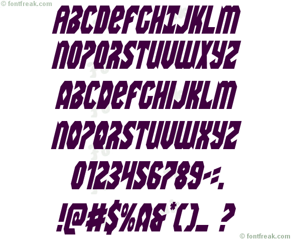 Warrior Nation Condensed Italic