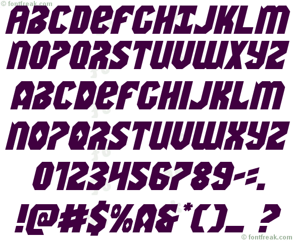 Warrior Nation Expanded Italic