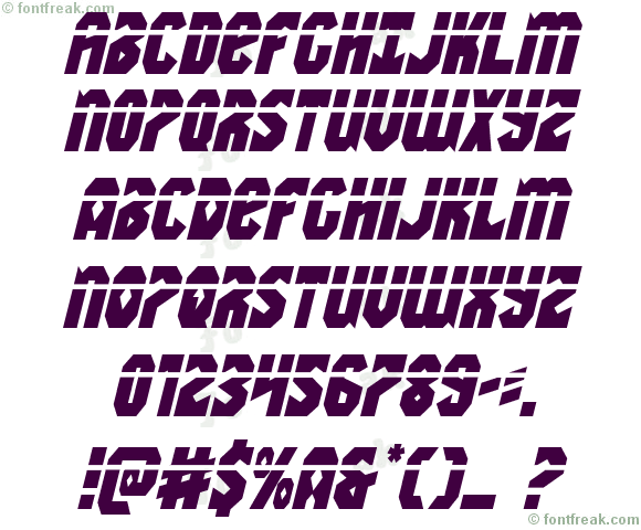 Warrior Nation Laser Italic