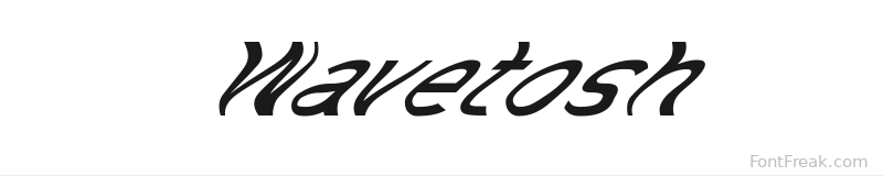 Wavetosh font preview