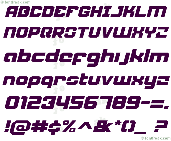 Weaponeer Expanded Italic