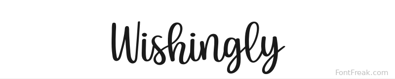 Wishingly font preview