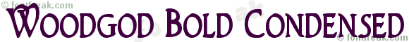 Woodgod Bold Condensed