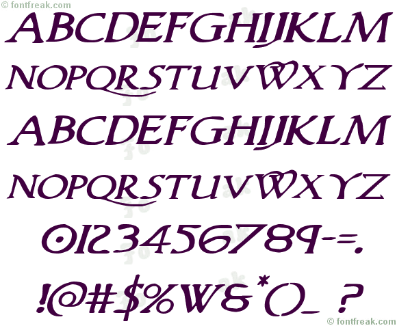 Woodgod Expanded Italic