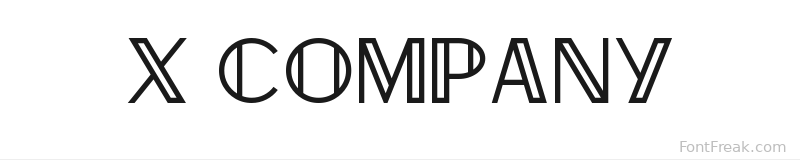 X Company font preview