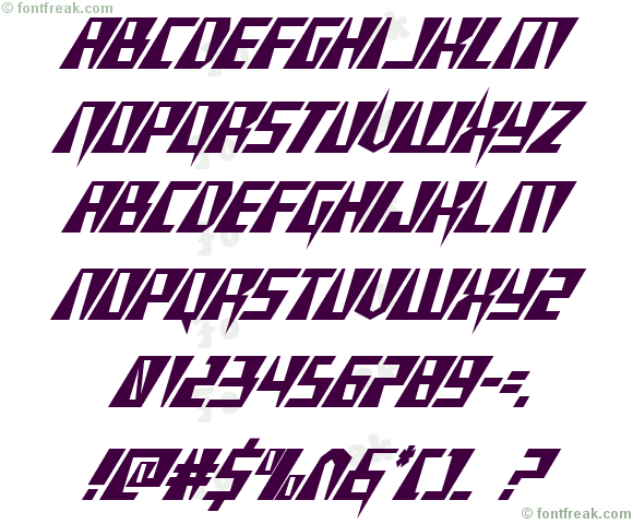 X-Racer Condensed Italic