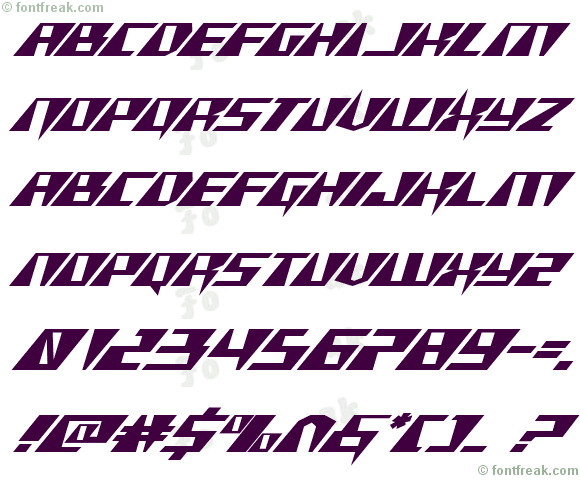 X-Racer Expanded Italic