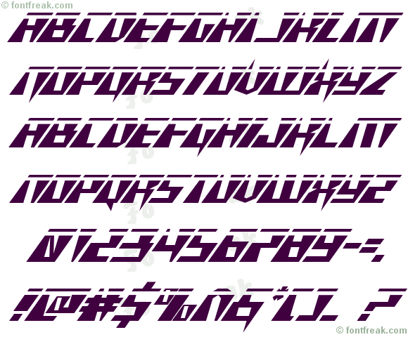 X-Racer Laser Italic