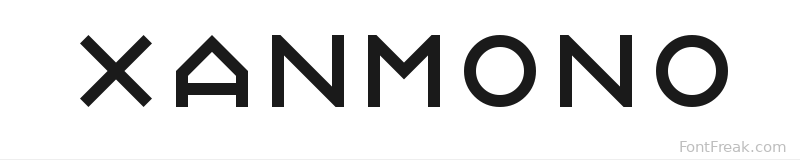 Xanmono font preview