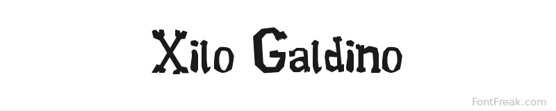Xilo Galdino font preview