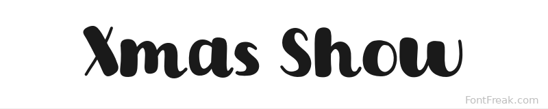 Xmas Show font preview