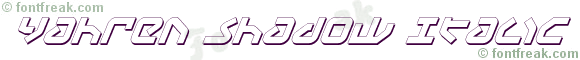 Yahren Shadow Italic