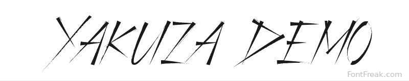 Yakuza Demo font preview