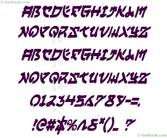 Yama Moto Condensed Italic