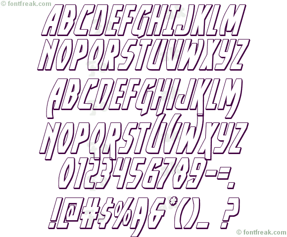 Yankee Clipper 3D Italic