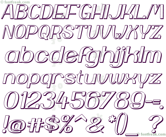 Yiggivoo Unicode 3D Italic