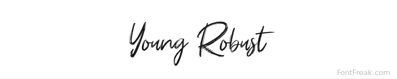 Young Robust font preview