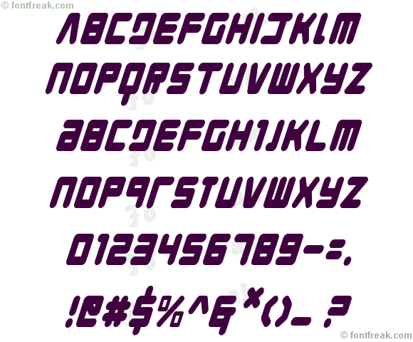 Young Techs Condensed Italic