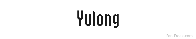 Yulong font preview