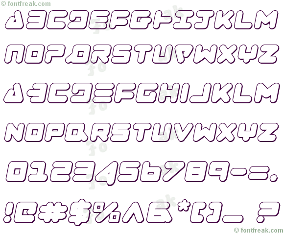 Zealot Outline Italic